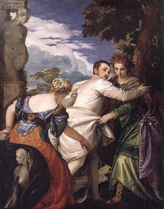 Paolo Veronese Allegory of Vice and Virtue Germany oil painting art